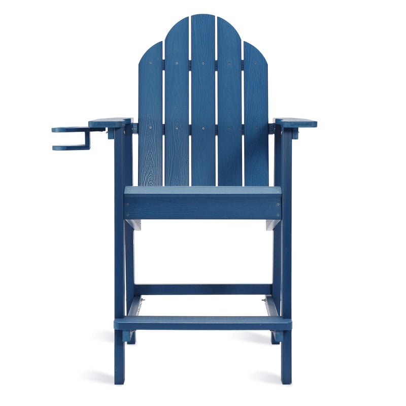 JOYESERY Linda Adirondack Chair Bar Stool with Cup Holder
