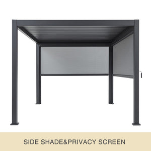 JOYESERY 10' Aluminum Pull-Down Privacy Screen Pergola Divider, Pergola NOT Included