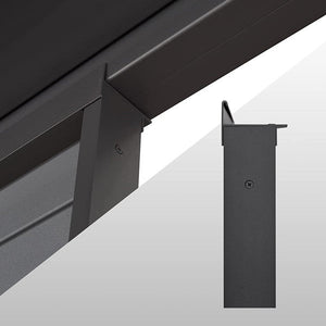 JOYESERY 20' Aluminum Louvered Wall Pergola Divider, Pergola NOT Included