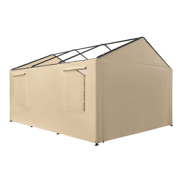 JOYESERY Carport Replacement Sidewall Tarp for 10' x 20' Carport Frame,Beige/Gray/White